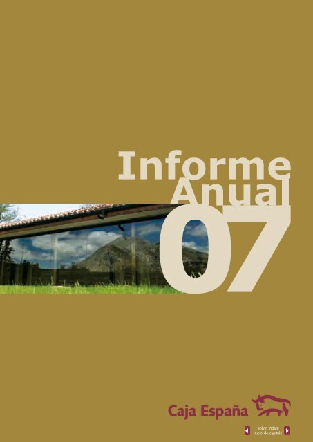 Informe y cuentas anuales 2007 - Caja EspaÃ±a-Duero
