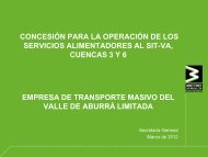 concesiÃ³n para la operaciÃ³n de los servicios alimentadores ... - Metro