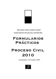 Formularios PrÃ¡cticos Proceso Civil 2010 - Ediciones Francis Lefebvre