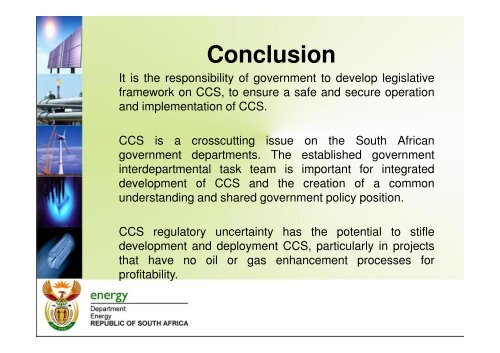 CCS legal and regulatory activity in South Africa - South African ...