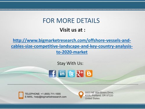 Offshore Vessels and Cables Market Size, Share, Analysis to 2020