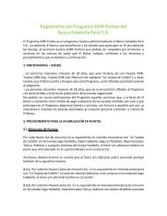 Legal CMR Puntos Mochilas Las Tarjetas CMR  - Banco Falabella
