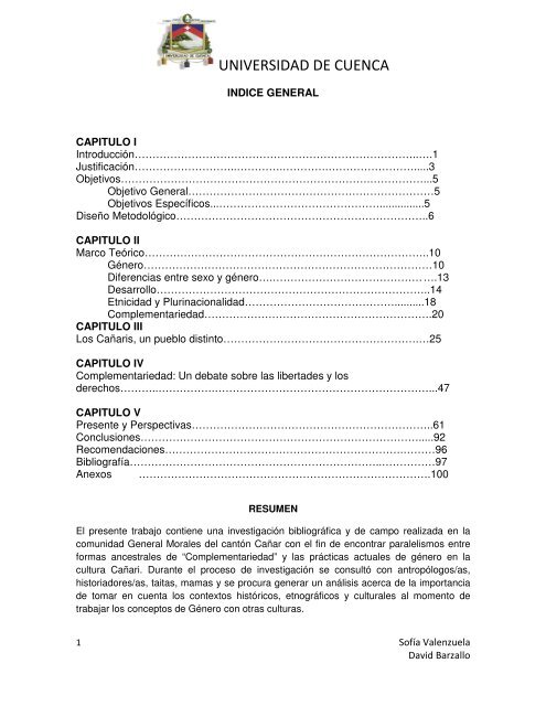 UNIVERSIDAD DE CUENCA - Repositorio de la Universidad de ...