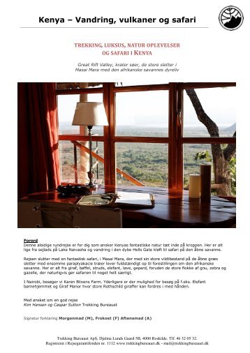 Kenya – Vandring, vulkaner og safari