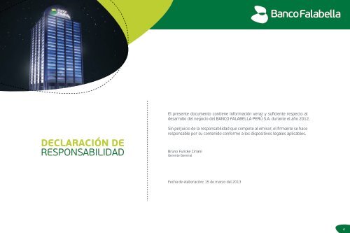 Memoria Anual - Banco Falabella