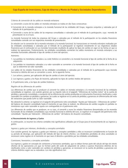 Informe y cuentas anuales 2006 - Caja EspaÃ±a-Duero