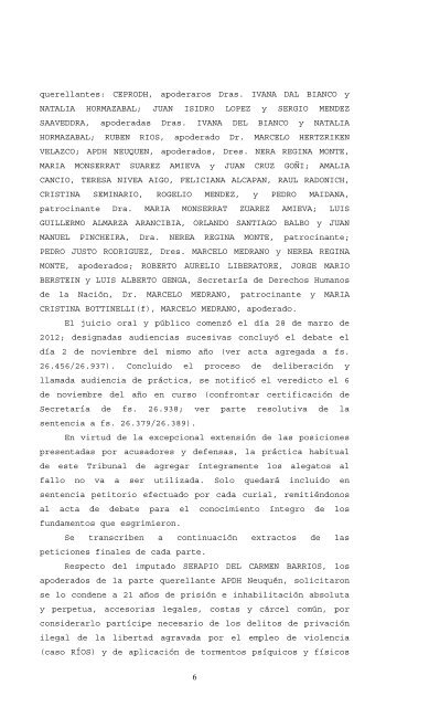 LUERA SENTENCIA N°20 de 2012 - sindicato de prensa de neuquén