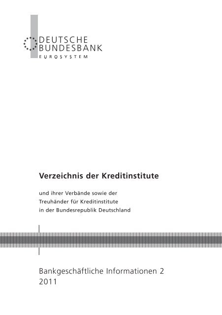Verzeichnis Kreditinstitute - Heinz Neuwirth