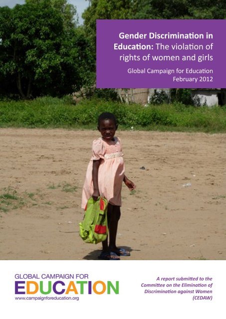 Gender Discrimination in Education: The violation of rights of women ...