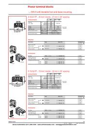 Power terminal blocks - Entrelec