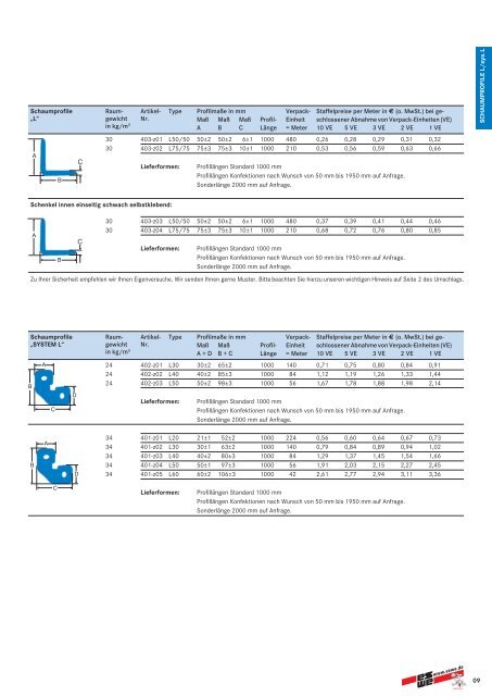 schaumprofil - eswe versandpack gmbh