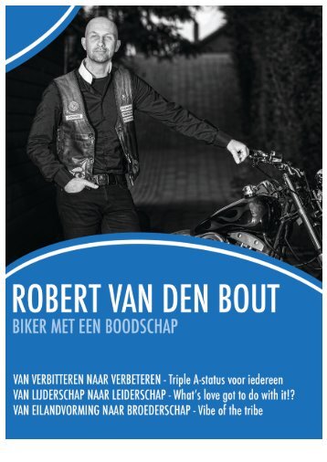 Brochure: Robert van den Bout - Biker met een boodschap