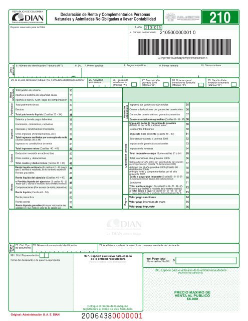 DeclaraciÃ³n de Renta y Complementarios Personas ... - Actualicese