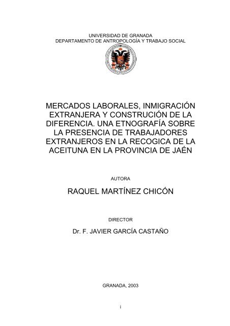 mercados laborales, inmigraciÃ³n y construciÃ³n de la