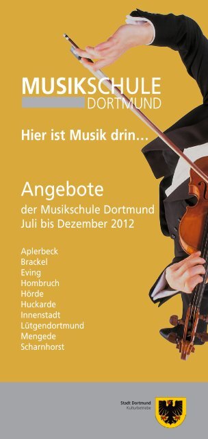 Angebote der Musikschule [pdf, 6,4 MB - Dortmund.de