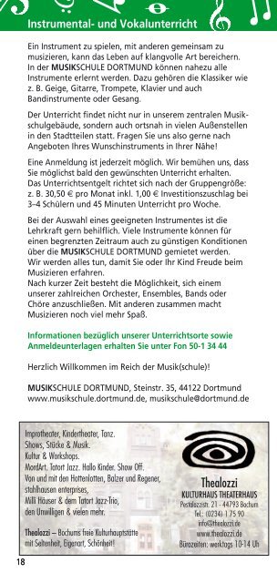 Angebote der Musikschule [pdf, 6,4 MB - Dortmund.de