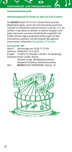 Angebote der Musikschule [pdf, 6,4 MB - Dortmund.de