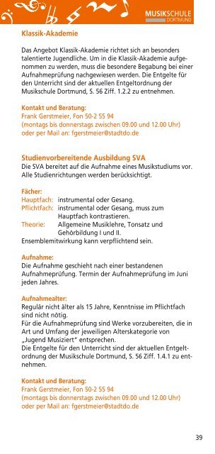 Angebote der Musikschule [pdf, 6,4 MB - Dortmund.de