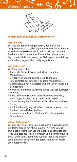 Angebote der Musikschule [pdf, 6,4 MB - Dortmund.de