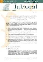 VersiÃ³n para imprimir Novedades Laboral 3-2011 - Garrigues
