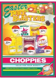 CHOPPIES EASTER SA 2015