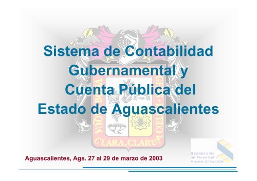 Sistema de Contabilidad Gubernamental y Cuenta PÃºblica del ...