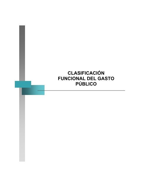 CLASIFICACIÃN FUNCIONAL DEL GASTO PÃBLICO