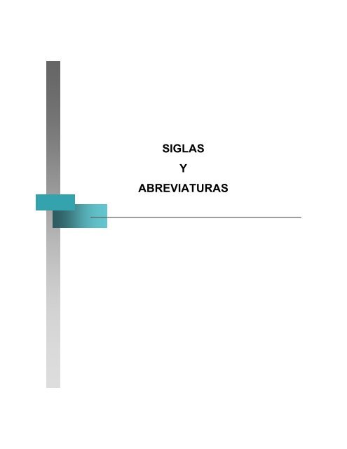 siglas y abreviaturas - SecretarÃa de Hacienda y CrÃ©dito PÃºblico