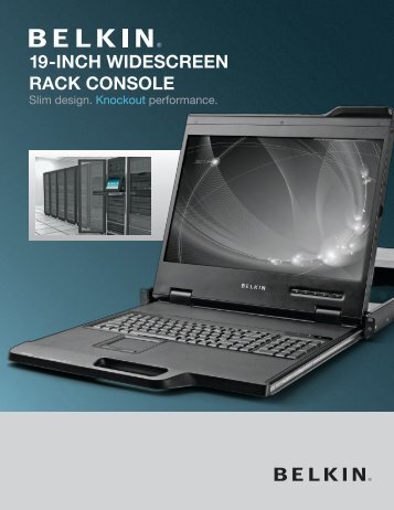 19-INCH WIDESCREEN RACK CONSOLE