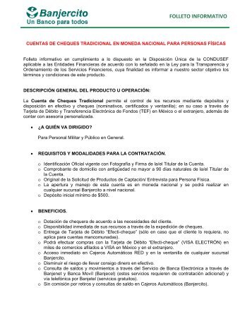 FOLLETO INFORMATIVO - Banjercito