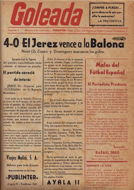 La Goleada del 19 de abril de 1954