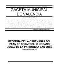 GACETA MUNICIPAL DE VALENCIA - Alcaldía de Valencia