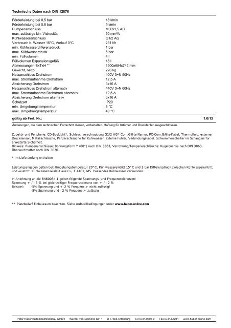 Unistat 825w-FB - HUBER