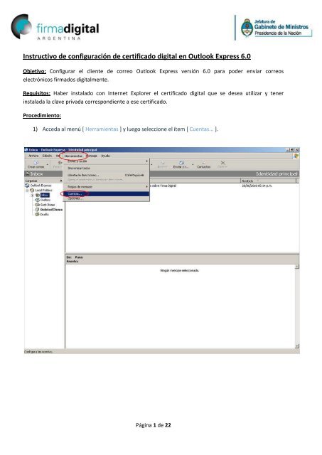 Instructivo Para Configuracion Y Firma De Correo Electronico