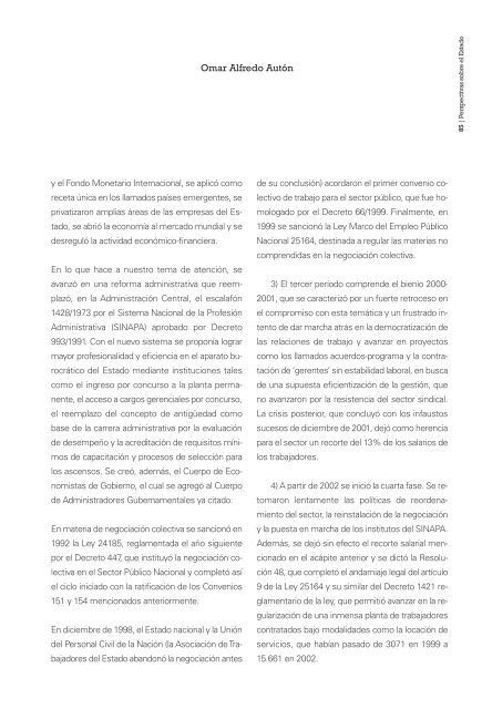 Revista INAP (pdf) - Jefatura de Gabinete de Ministros