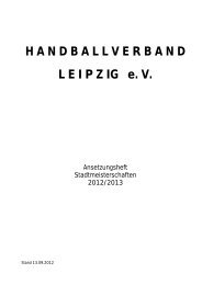 Ansetzungsheft HVL 2012/2013 - Handball-Verband Sachsen eV
