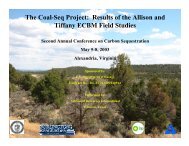 The Coal-Seq Project: Results of the Allison and Tiffany ECBM Field ...