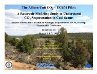 The Allison Unit CO â ECBM Pilot: A Reservoir Modeling ... - Coal-Seq