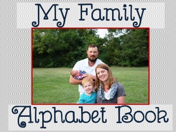 My Family Alphabet Book