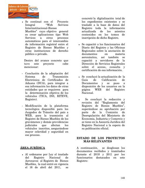 informe registro 201.. - Registro Nacional