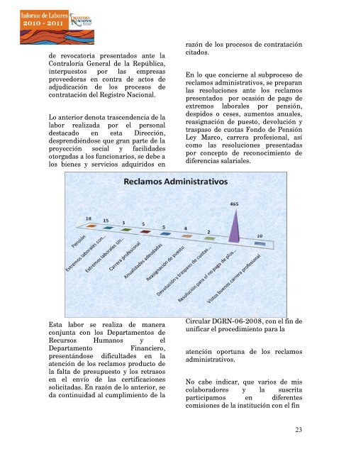 informe registro 201.. - Registro Nacional