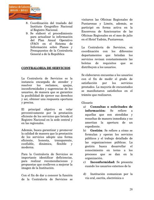 informe registro 201.. - Registro Nacional