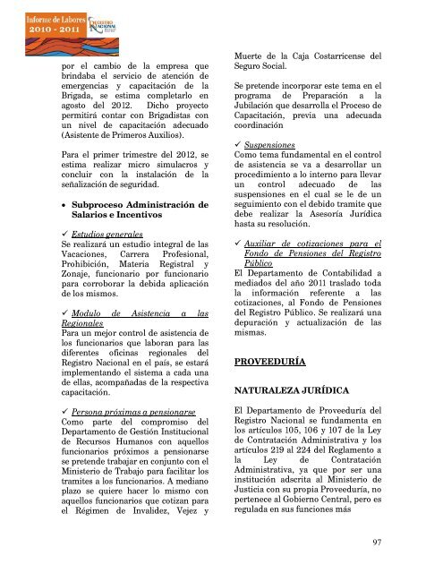 informe registro 201.. - Registro Nacional