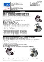 Electric gear oil pump EZP - Hallbauer Viernheim