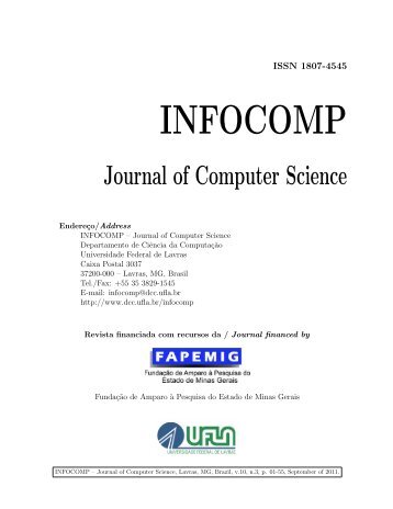 INFOCOMP - Departamento de CiÃªncia da ComputaÃ§Ã£o - Ufla