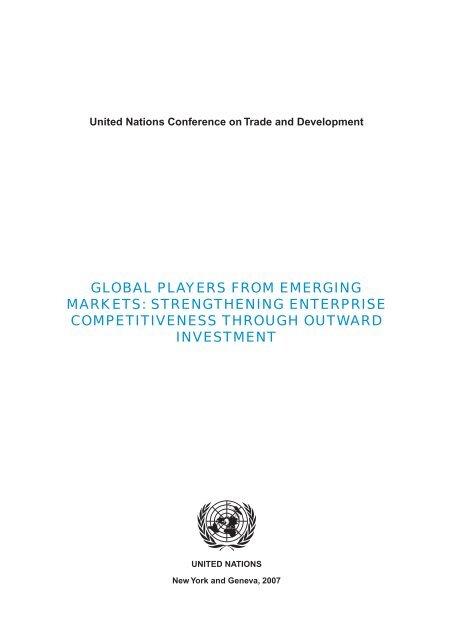 Global Players from Emerging Markets: Strengthening ... - Unctad