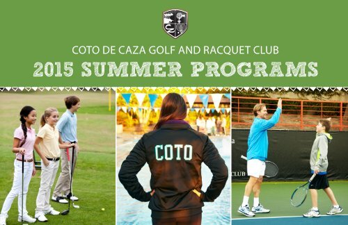 2015 SUMMER PROGRAMS