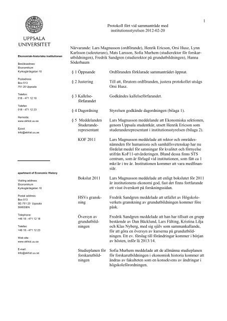 2012-02-20 - Ekonomisk-historiska institutionen