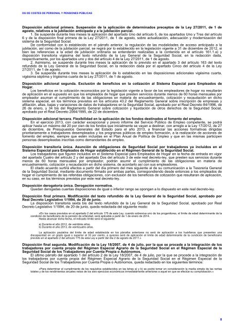 Real Decreto-ley 29/2012 - Clases Pasivas
