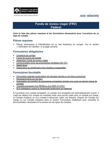 FÃ©dÃ©ral - Courtage Ã  escompte Banque Laurentienne - VMBL